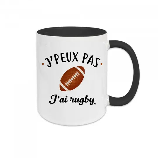 Mug céramique - J'peux pas j'ai rugby