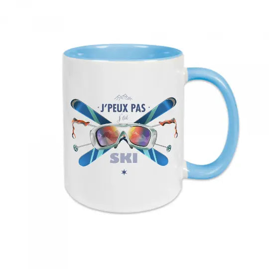 Mug céramique - J'peux pas j'ai ski