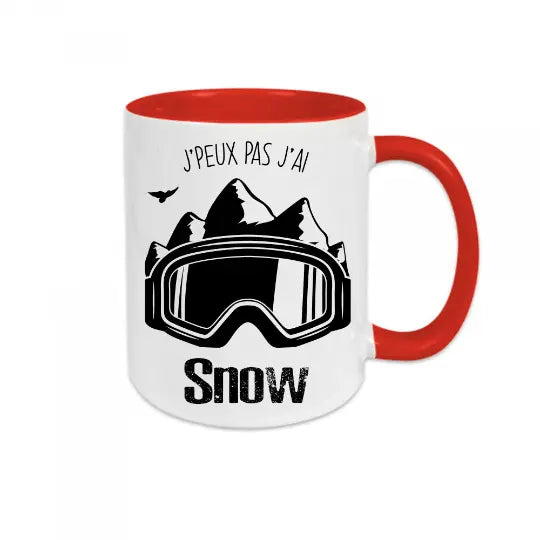 Mug céramique - J'peux pas j'ai snow