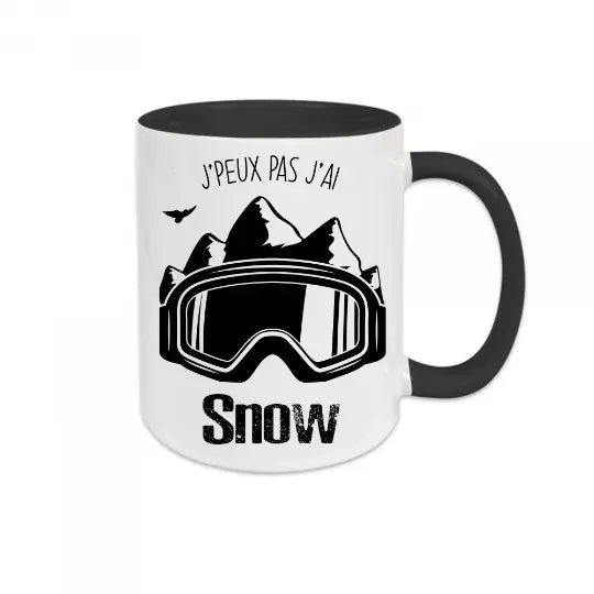 Mug céramique - J'peux pas j'ai snow