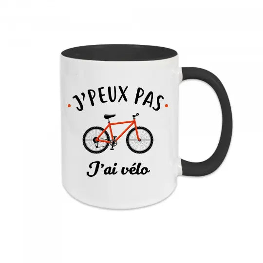 Mug céramique - J'peux pas j'ai vélo