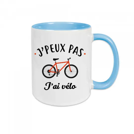 Mug céramique - J'peux pas j'ai vélo