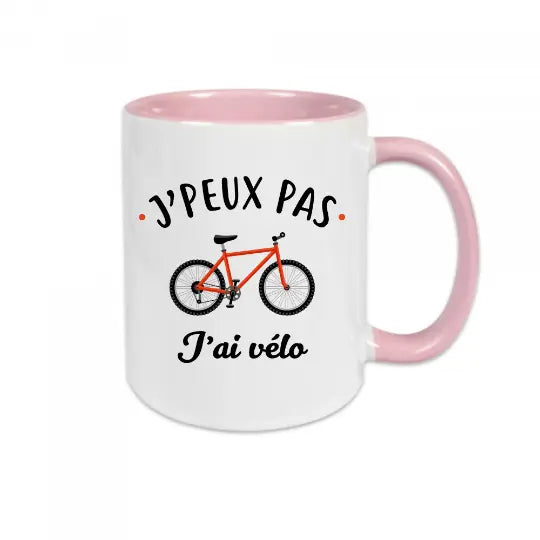 Mug céramique - J'peux pas j'ai vélo