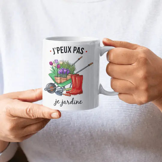 Mug céramique - J'peux pas je jardine