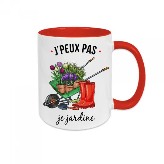 Mug céramique - J'peux pas je jardine