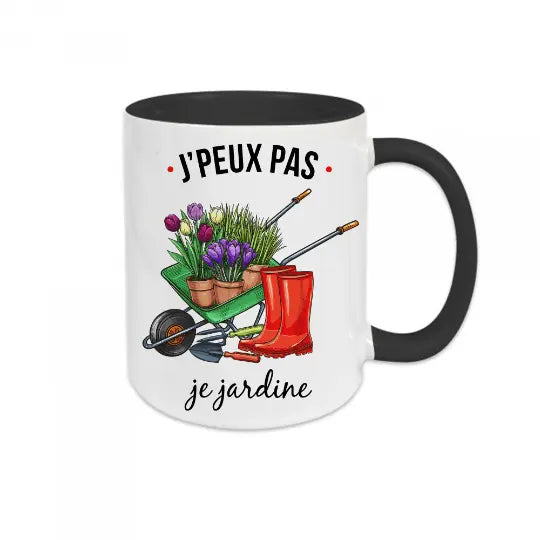 Mug céramique - J'peux pas je jardine