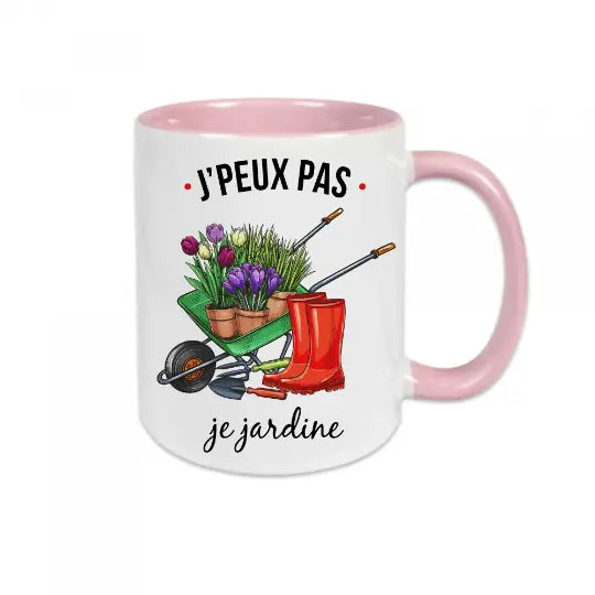 Mug céramique - J'peux pas je jardine