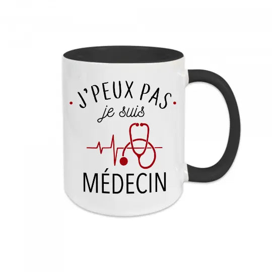 Mug céramique - J'peux pas je suis médecin