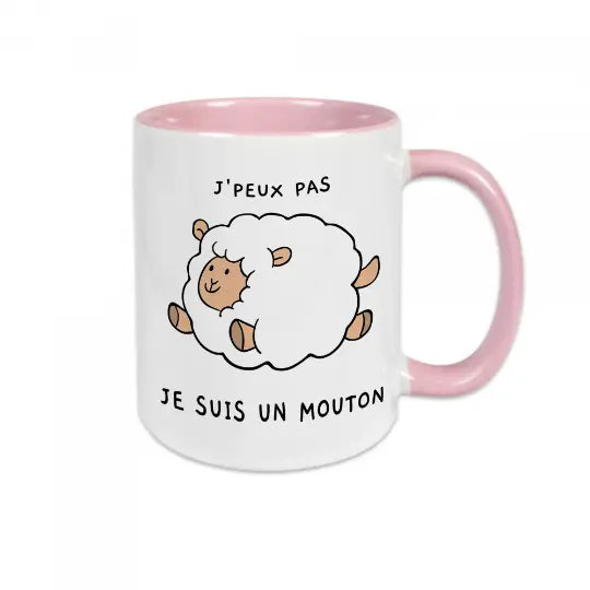 Mug céramique - J'peux pas je suis un mouton