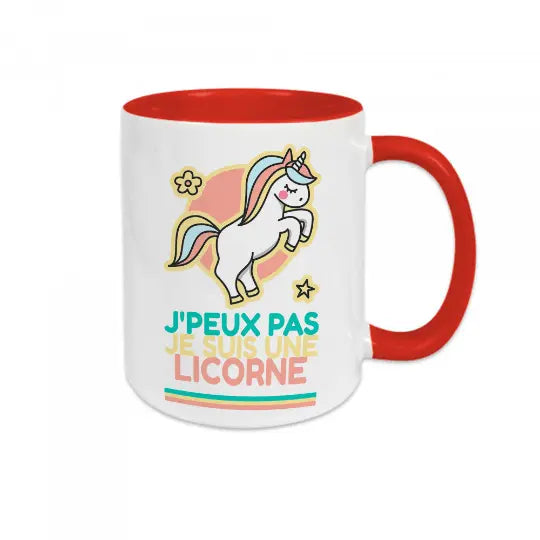 Mug céramique - J'peux pas je suis une licorne