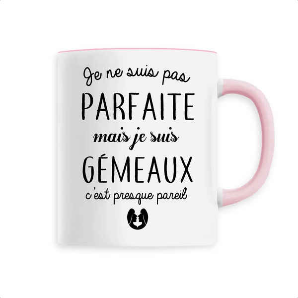 Mug céramique - Je ne suis pas parfaite mais je suis gémeaux