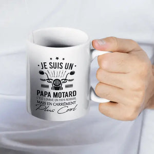 Mug céramique - Je suis un papa motard