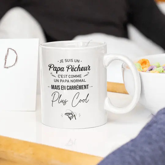 Mug céramique - Je suis un papa pêcheur