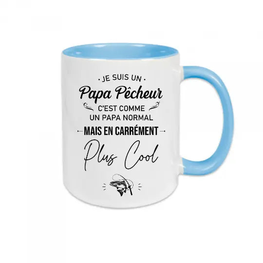 Mug céramique - Je suis un papa pêcheur