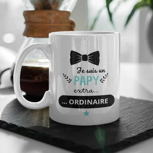 Mug céramique - Je suis un papy extra ordinaire Encre et Créations