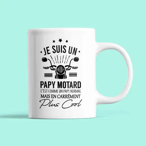 Mug céramique - Je suis un papy motard