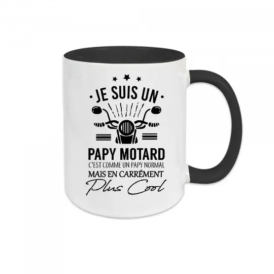 Mug céramique - Je suis un papy motard