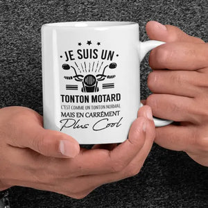 Mug céramique - Je suis un tonton motard