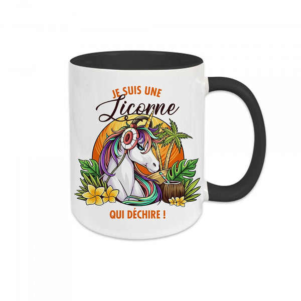 Mug céramique - Je suis une licorne qui déchire