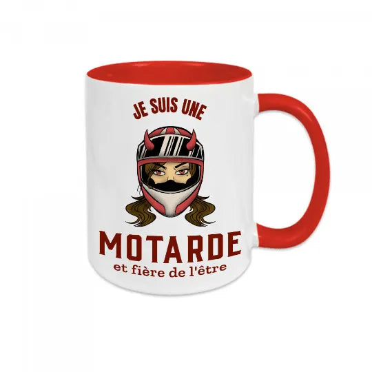 Mug céramique - Je suis une motarde et fière de l'être