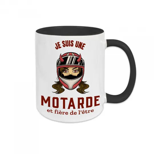 Mug céramique - Je suis une motarde et fière de l'être