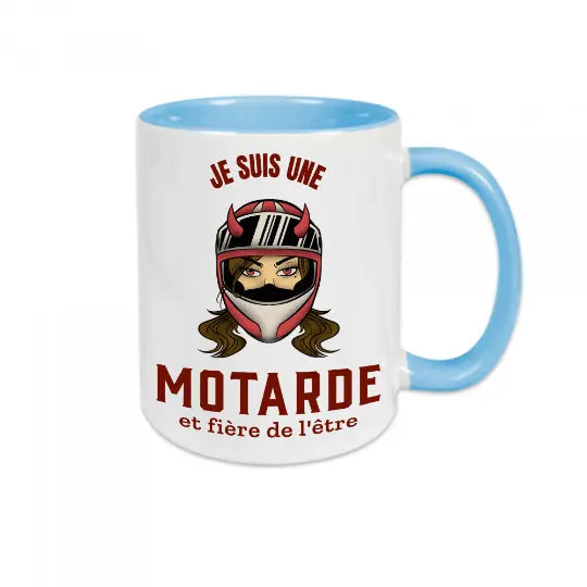 Mug céramique - Je suis une motarde et fière de l'être