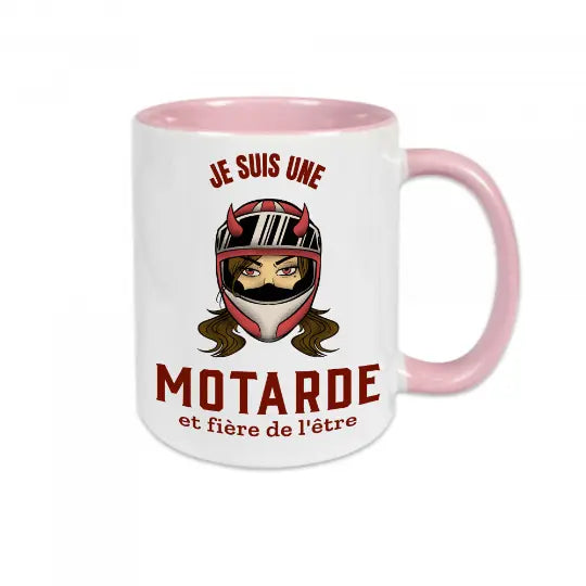 Mug céramique - Je suis une motarde et fière de l'être