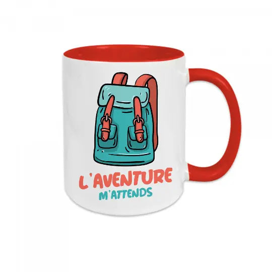 Mug céramique - L'aventure m'attends