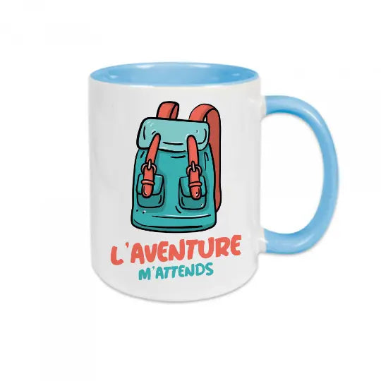 Mug céramique - L'aventure m'attends