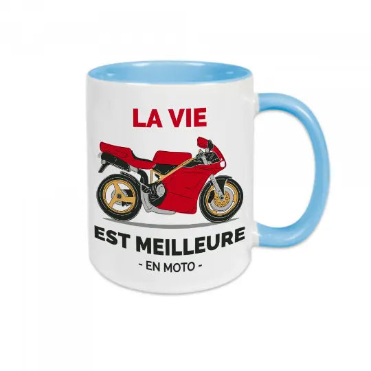 Mug céramique - La vie est meilleure en moto