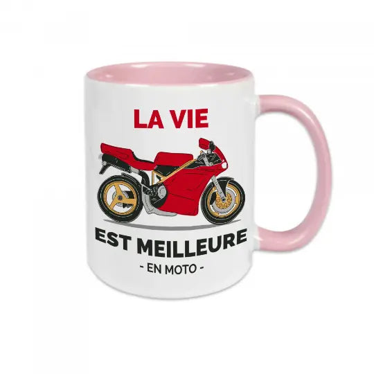 Mug céramique - La vie est meilleure en moto