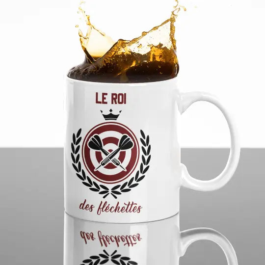 Mug céramique - Le roi des fléchettes