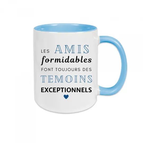 Mug céramique - Les amis formidables font toujours des témoins exceptionnels