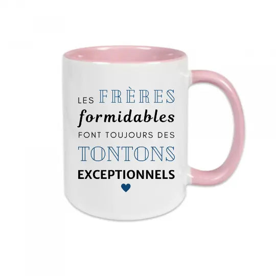 Mug céramique - Les frères formidables font toujours des tontons exceptionnels