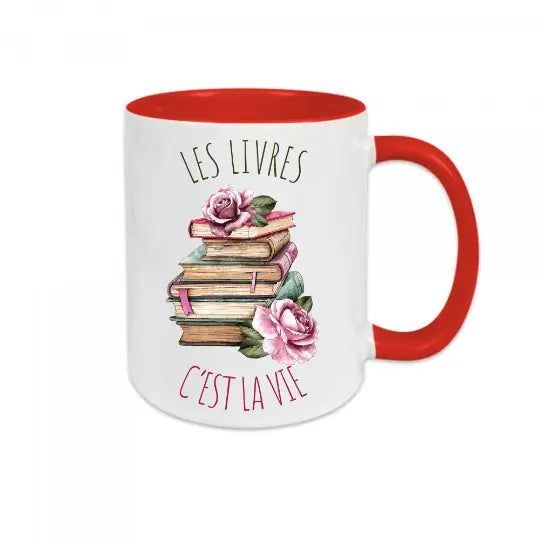 Mug céramique - Les livres c'est la vie