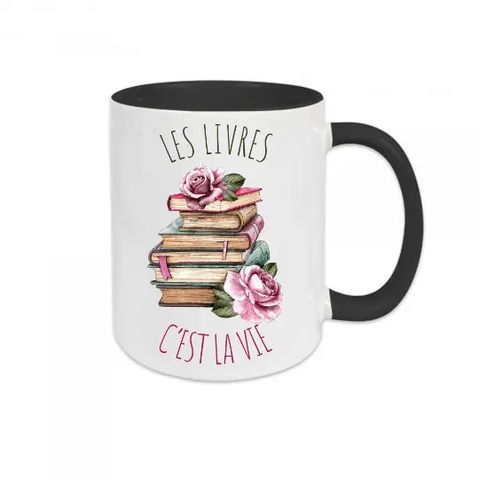 Mug céramique - Les livres c'est la vie