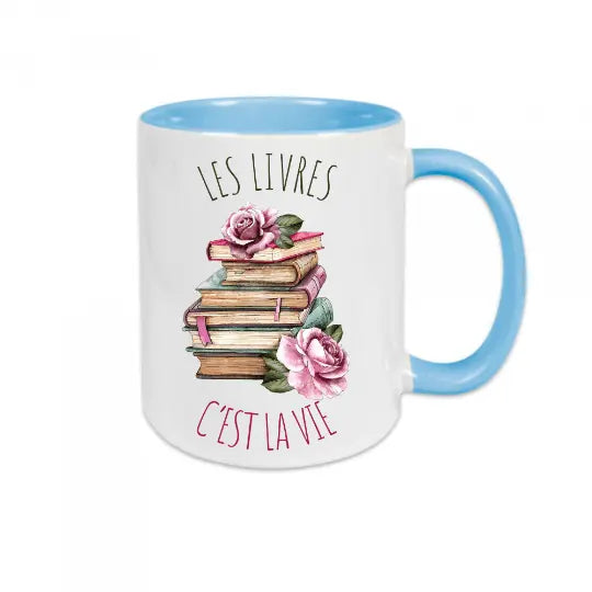 Mug céramique - Les livres c'est la vie