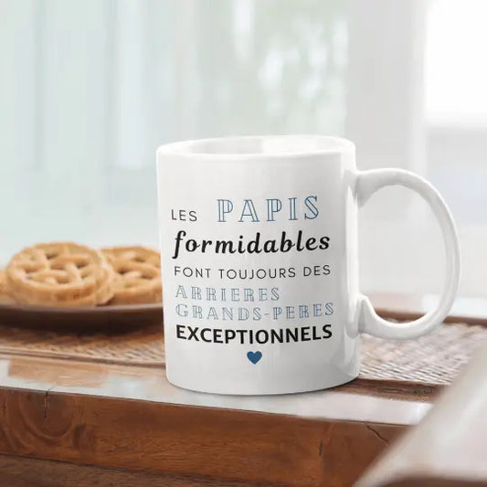 Mug céramique - Les papis formidables font toujours des arrières grands-pères exceptionnels