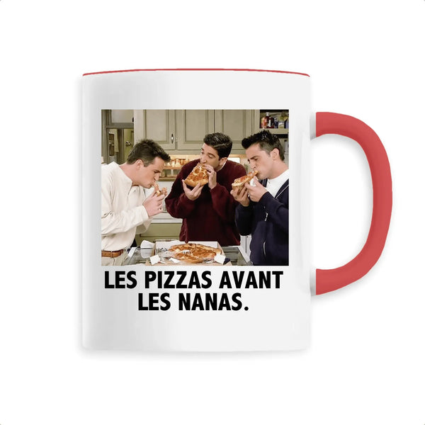 Mug céramique - Les pizzas avant les nanas