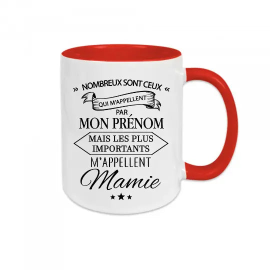 Mug céramique - Les plus important m'appellent Mamie