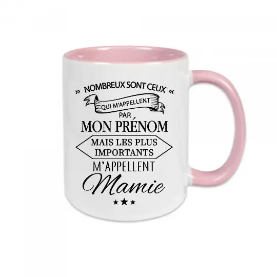 Mug céramique - Les plus important m'appellent Mamie