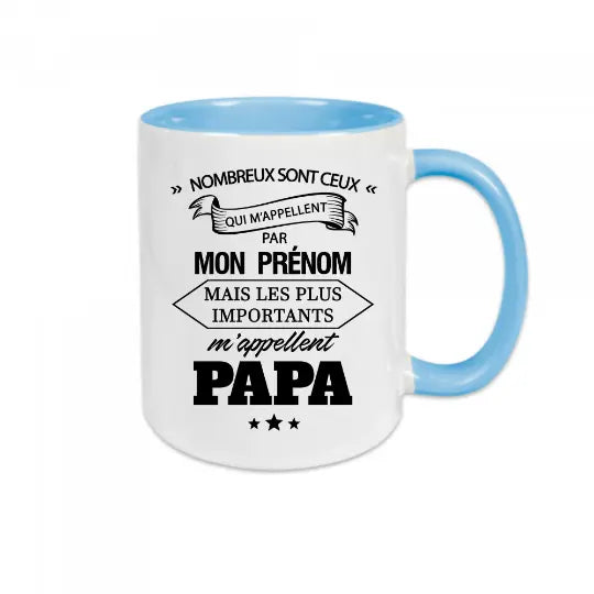 Mug céramique - Les plus important m'appellent Papa