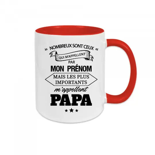 Mug céramique - Les plus important m'appellent Papa