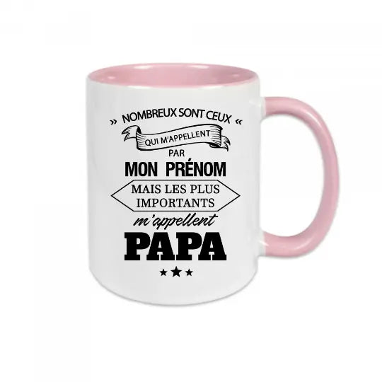 Mug céramique - Les plus important m'appellent Papa