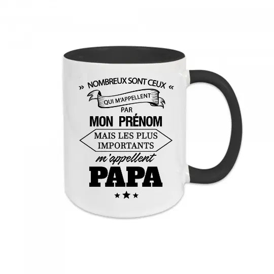 Mug céramique - Les plus important m'appellent Papa