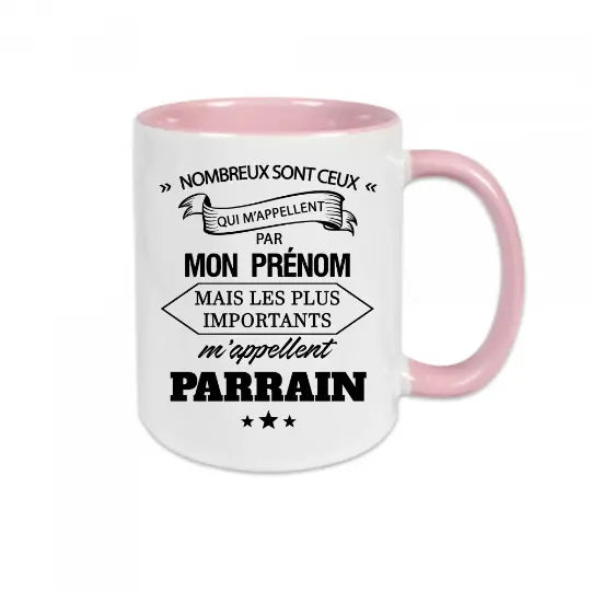 Mug céramique - Les plus important m'appellent Parrain