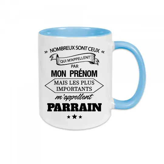 Mug céramique - Les plus important m'appellent Parrain