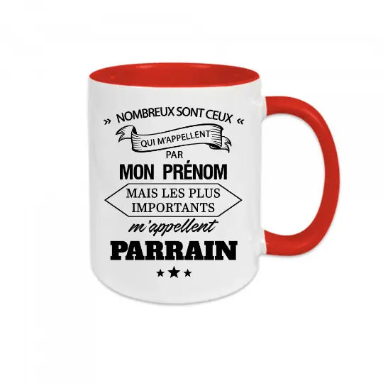 Mug céramique - Les plus important m'appellent Parrain