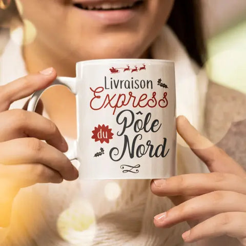 Mug céramique - Livraison express du Pôle Nord Encre et Créations