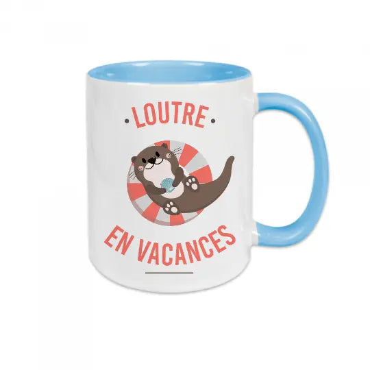 Mug céramique - Loutre en vacances